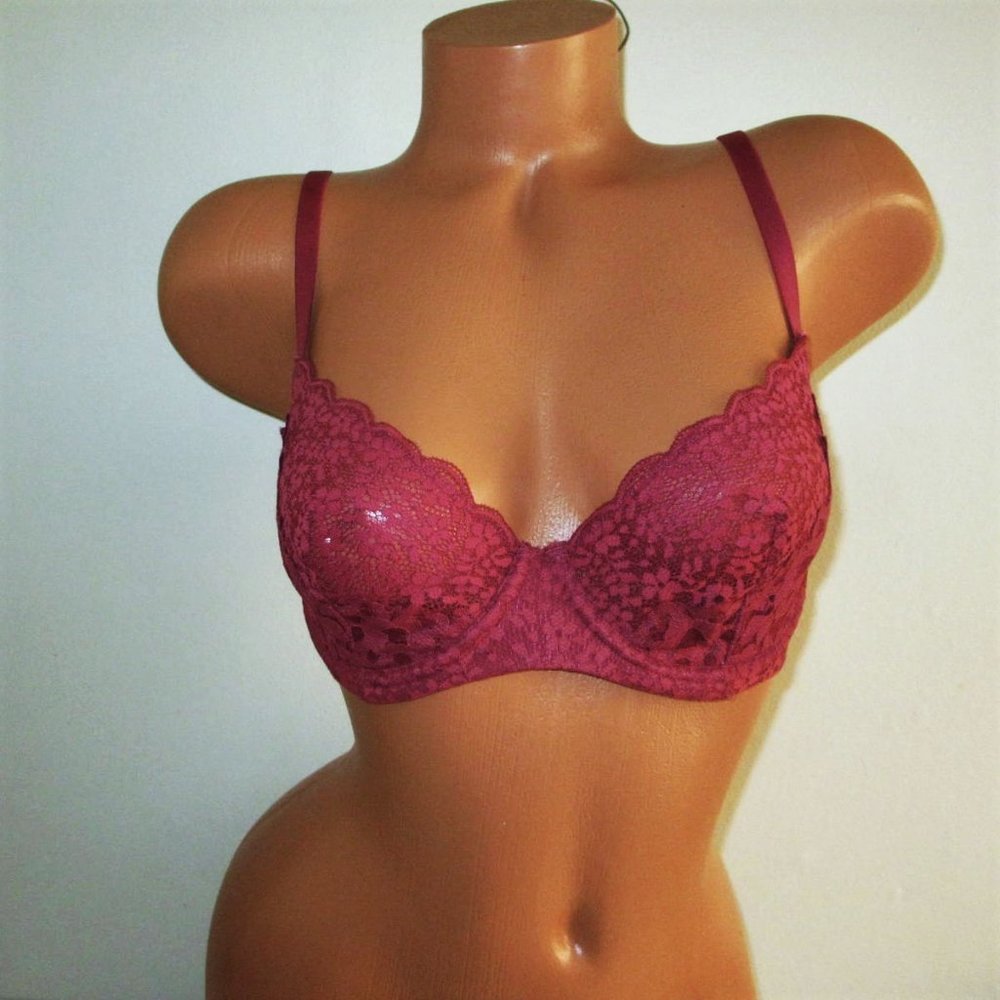 Victoria's Secret Unlined Demi Bra 32DD 32DDD - Picture 3 of 7